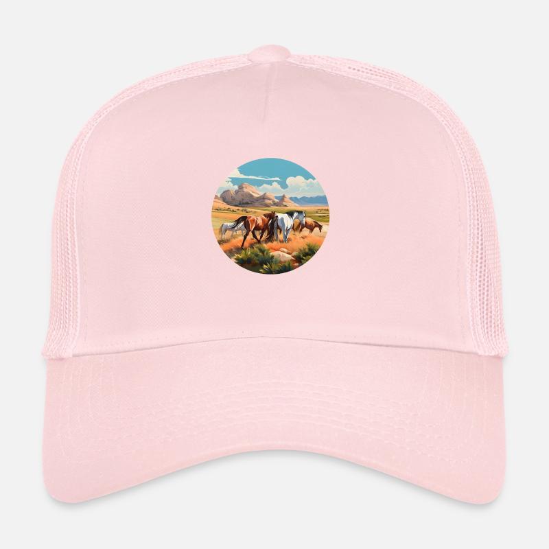 Troupeau de chevaux Casquette trucker 