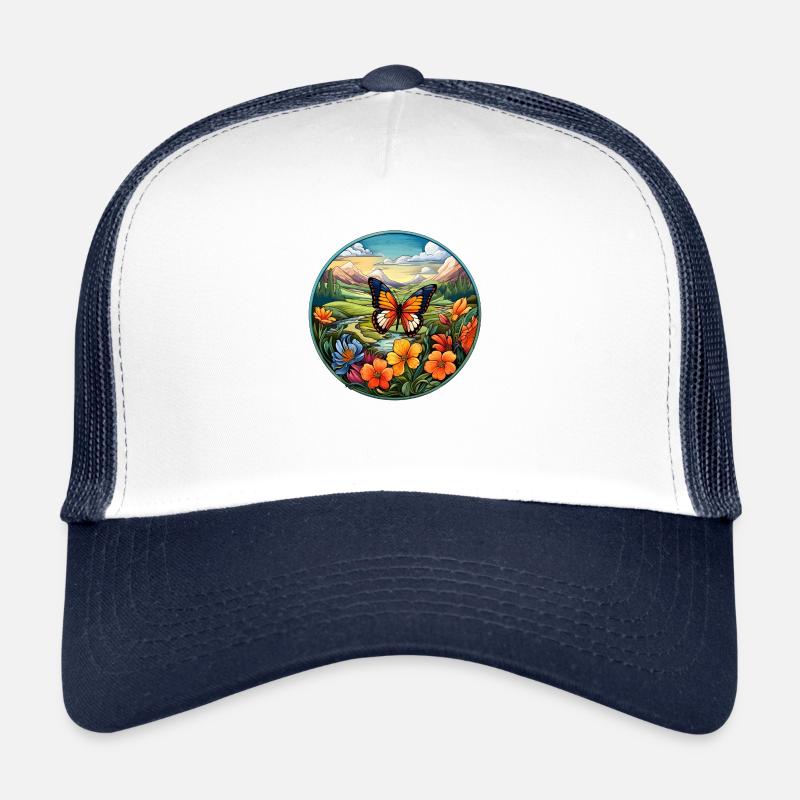 Pré aux papillons Casquette trucker 