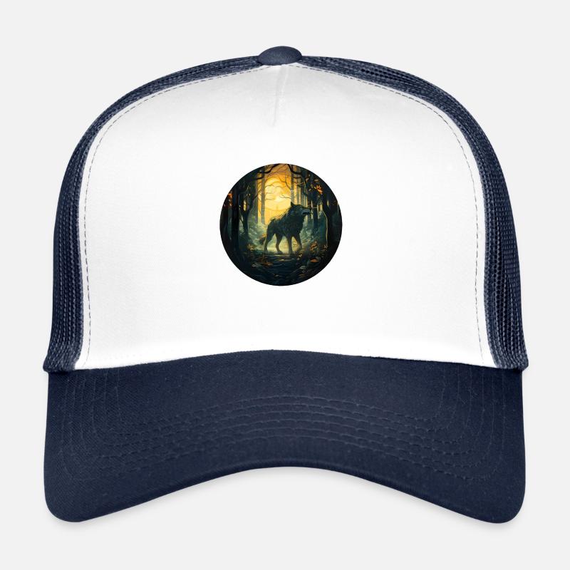 Mystical Wolf Trucker Cap