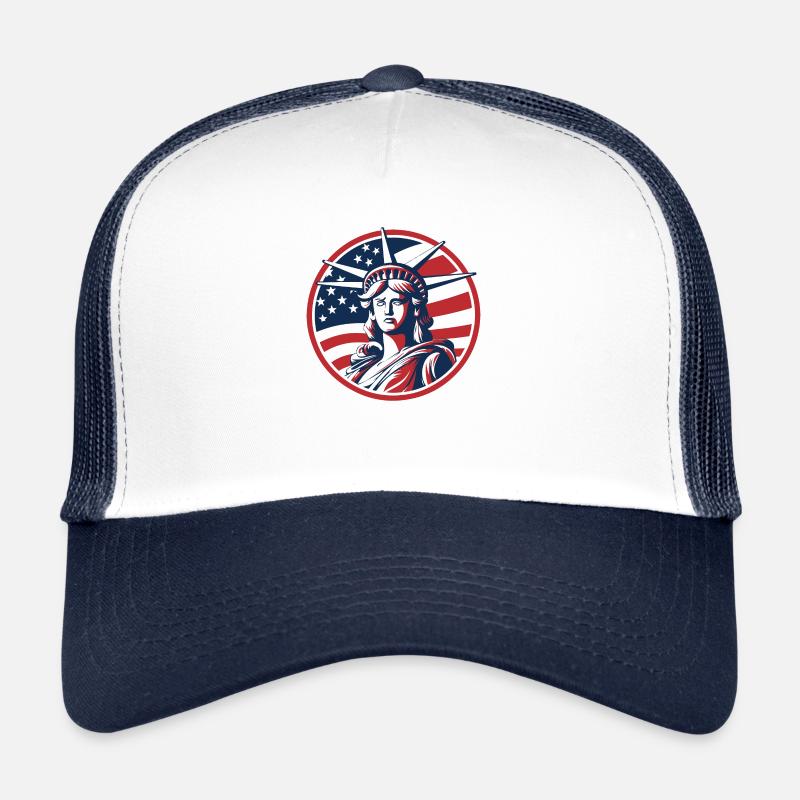 Illustration de la Statue de la Liberté Casquette trucker 