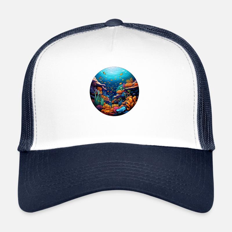Coral Reef Trucker Cap