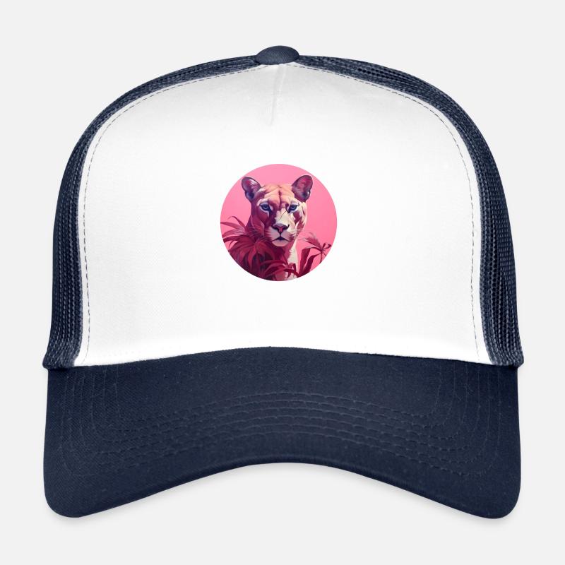 Panthère en rose Casquette trucker 