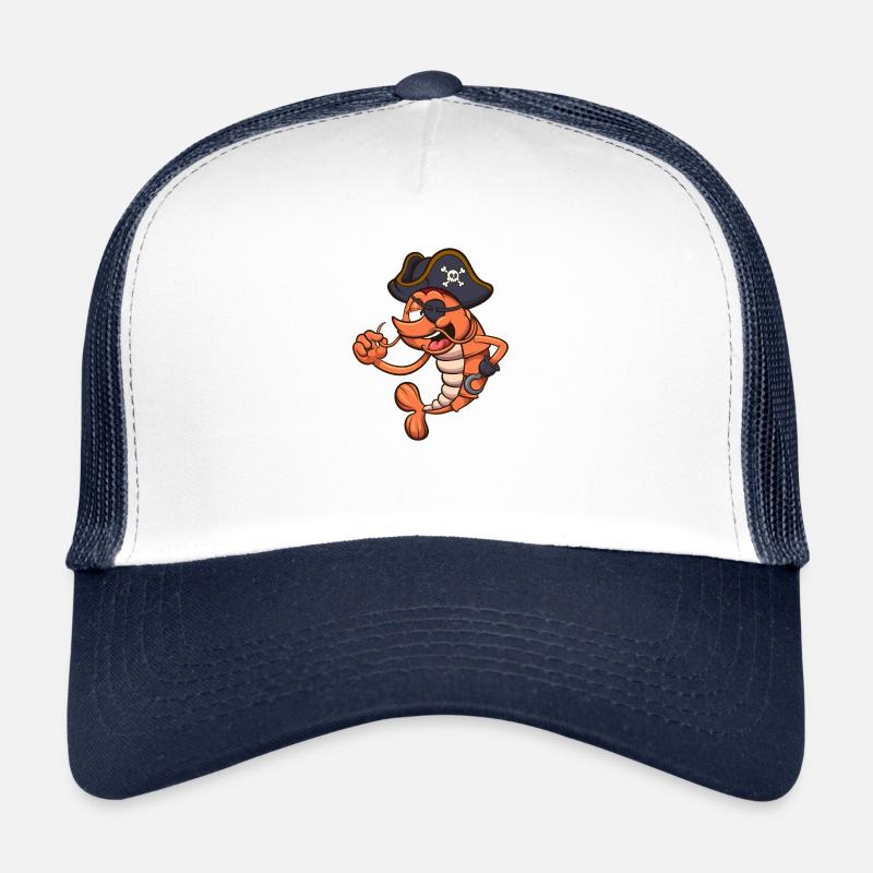Pirate Shrimp - Trucker Cap - white/navy