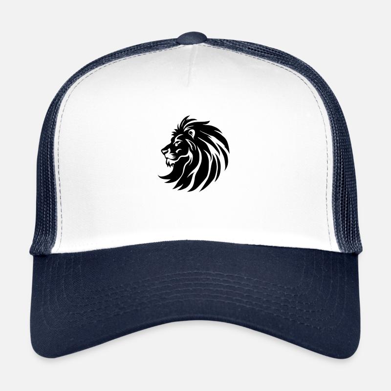 Minimalistisches Löwen-Icon Trucker Cap