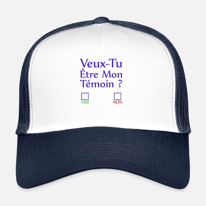 Veux tu être mon témoin ? Casquette trucker 