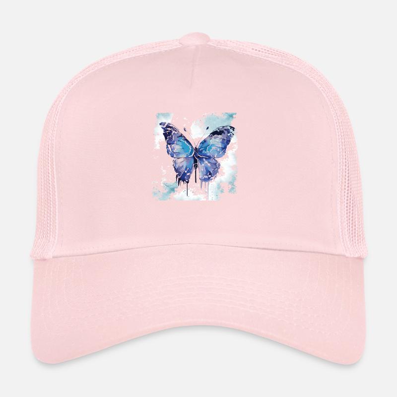 Watercolor Butterfly Trucker Cap