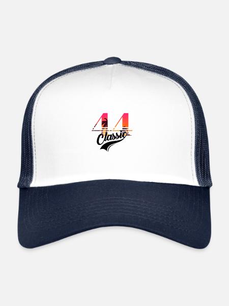 Vintage 1944-44e anniversaire - Casquette trucker  - blanc/marine - Devant