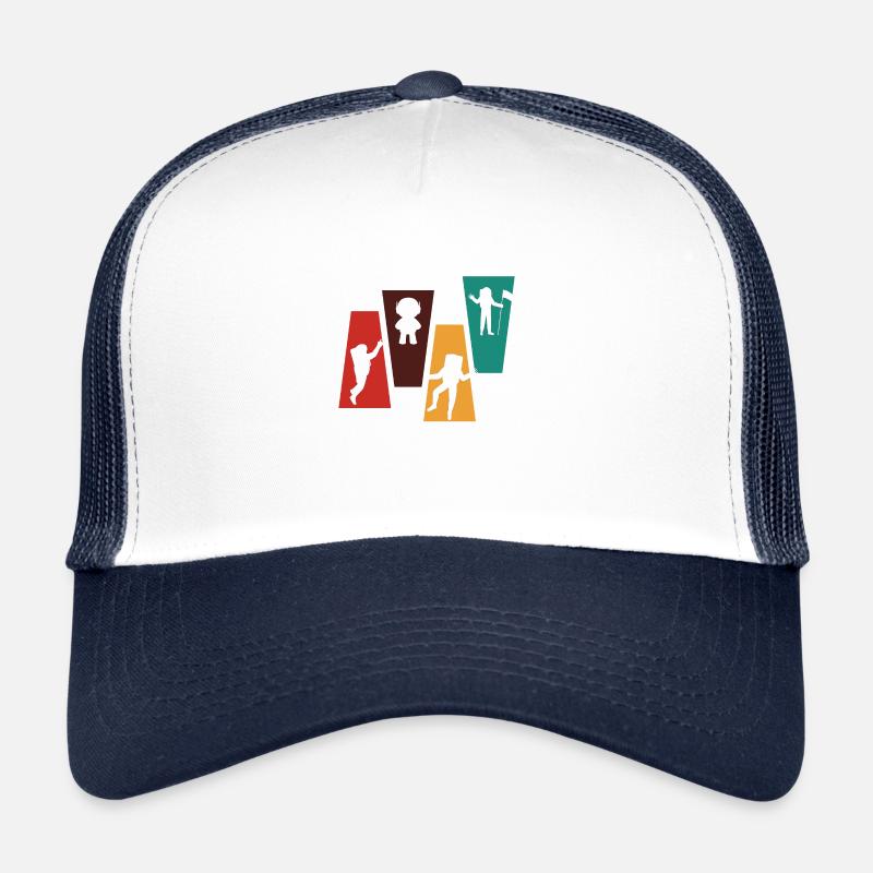 Vintage Retro Astronaut - Astronaut Gift Idea Trucker Cap