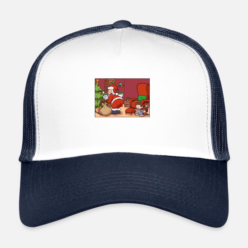 Der Weihnachtsmann wird an Heiligabend erwischt Trucker Cap