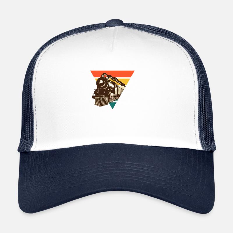 Train locomotive vintage - idée cadeau Casquette trucker 