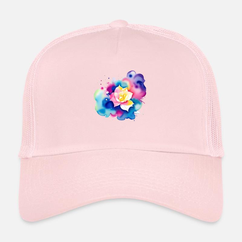 Éclaboussure de couleur : Rose Casquette trucker 