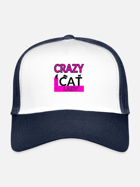 Félin - Casquette trucker  - blanc/marine - Devant