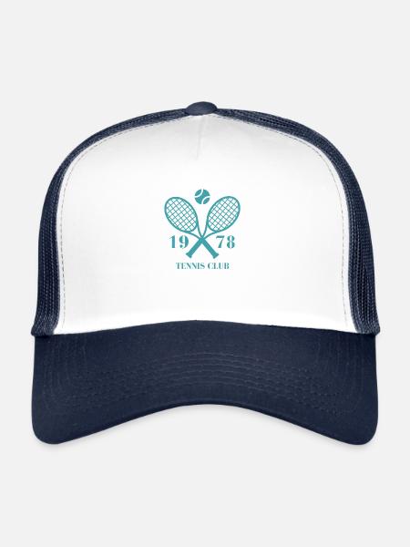 1978 tennis club - Casquette trucker  - blanc/marine - Devant