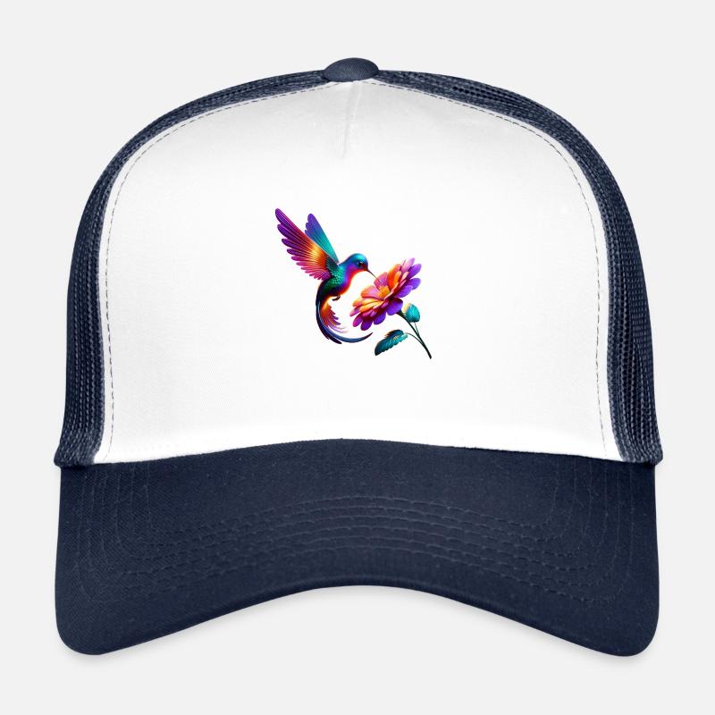 Lebendiger und bunter Kolibri Trucker Cap