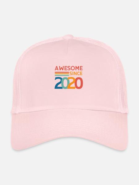 Awesome since 2020 - Trucker Cap - pale pink - Front