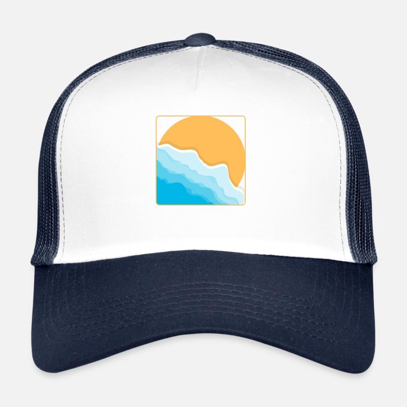 Strand - Trucker Cap - Weiß/Navy