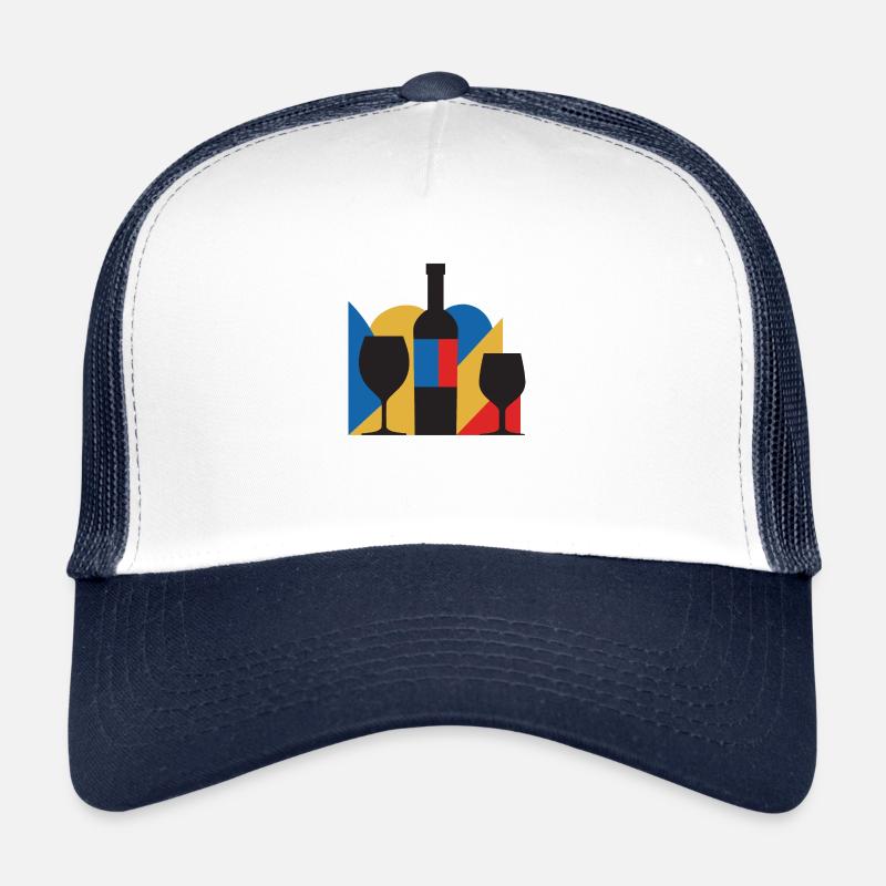 Bouteille de vin Bauhaus Casquette trucker 