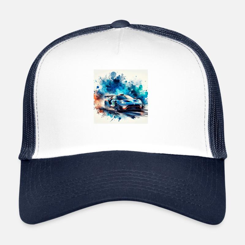 Voiture de course sportive Casquette trucker 