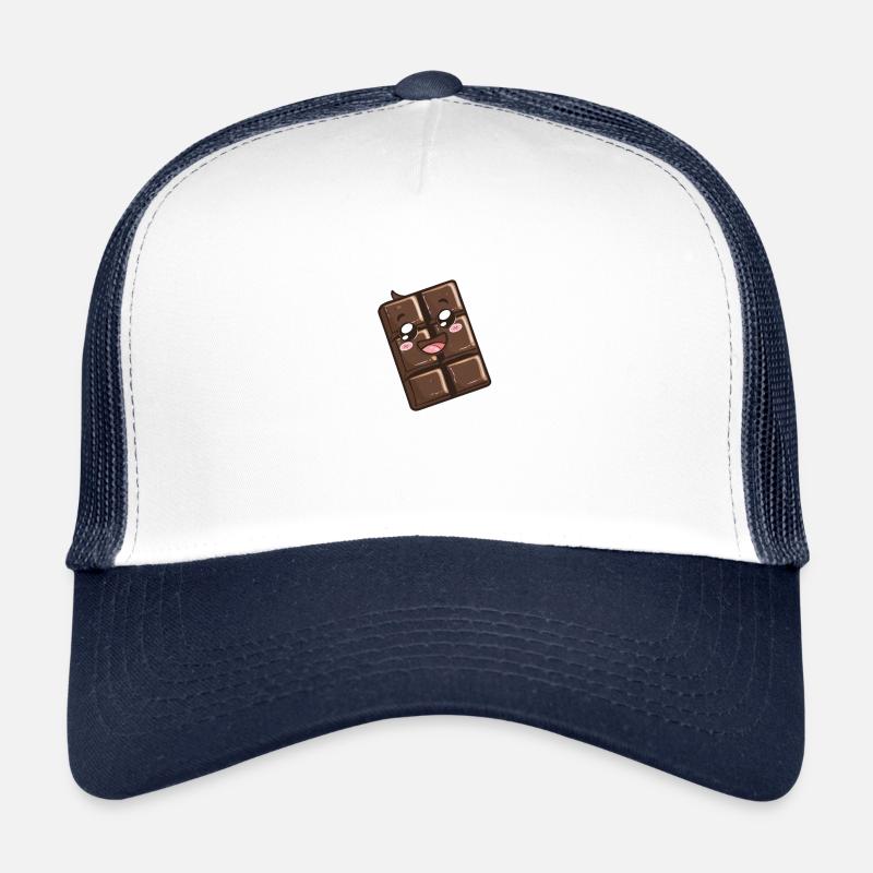 Carré de chocolat souriant - Happy Dessert Casquette trucker 