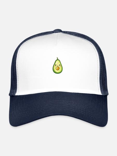 Sweet Avocado Illustration - Trucker Cap - white/navy - Front