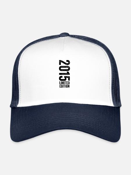 2015 Cadeau Anniversaire 2015 édition limitée 2015 - Casquette trucker  - blanc/marine - Devant