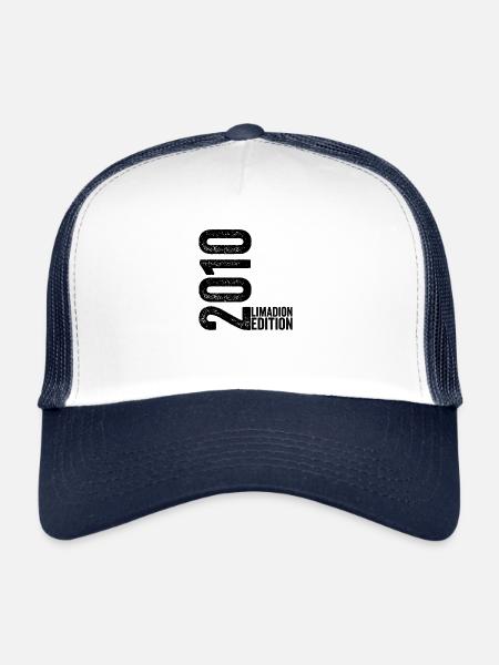 14 Jahre altes Geburtstagsgeschenk für Jungen und Mädchen - Trucker Cap - Weiß/Navy - Vorne