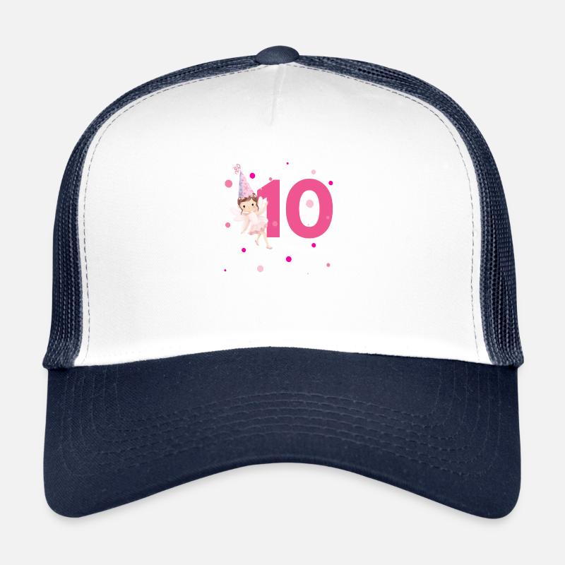 10th Birthday Pink Fairy Trucker Cap