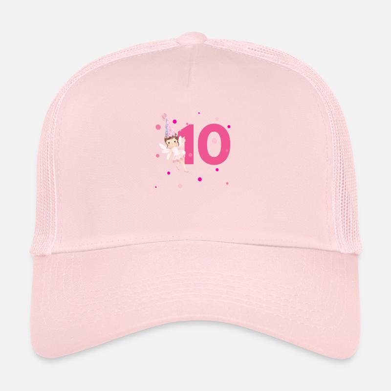 10e anniversaire fée rose Casquette trucker 