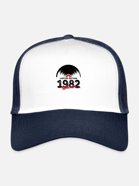 Limited edition 1982 Classic vinyle - Casquette trucker  - blanc/marine - Devant