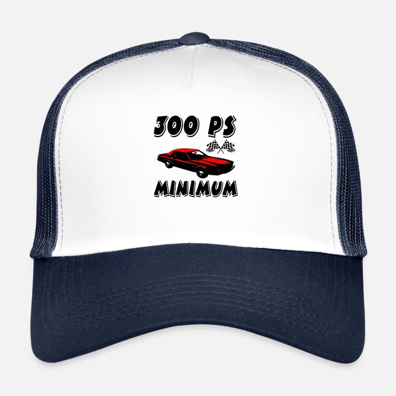 Auto - Trucker Cap - Weiß/Navy