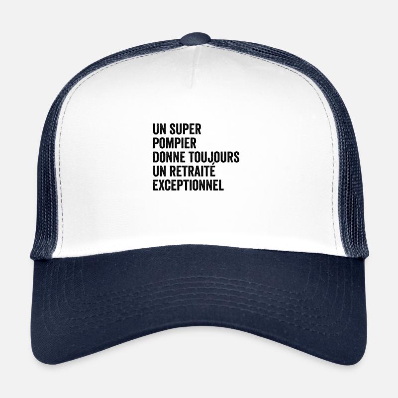 un super pompier donne un retraité exceptionnel Casquette trucker 