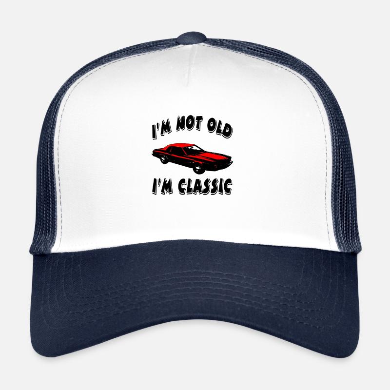 Auto - Trucker Cap - Weiß/Navy