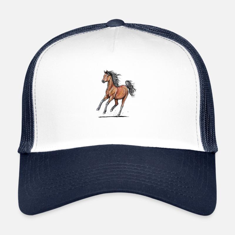 Arabian horse at a gallop Trucker Cap
