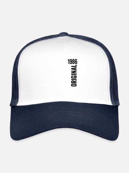 1986 Anniversary Gift 1986 Limited Edition 1986 - Trucker Cap - white/navy - Front