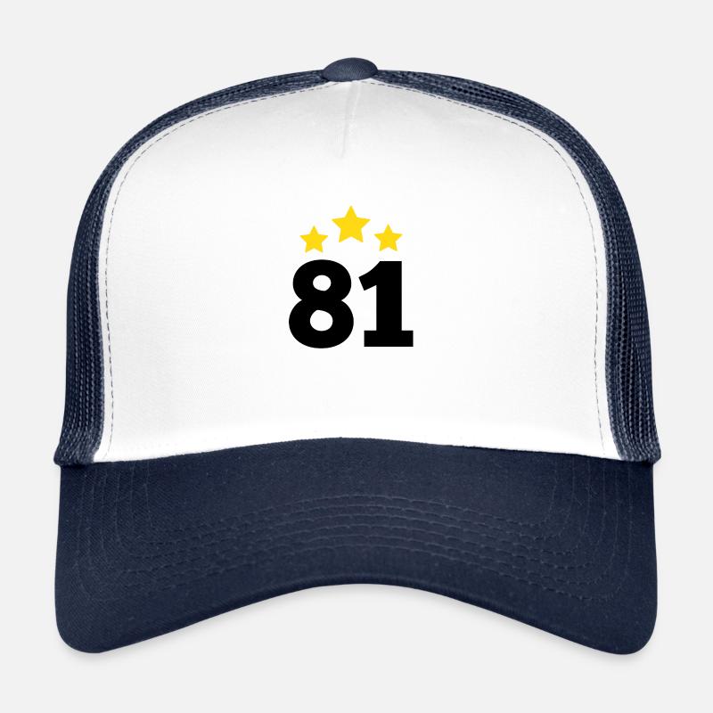 81 Jahre alter Stern - Geschenk zum 81. Jubiläum Trucker Cap
