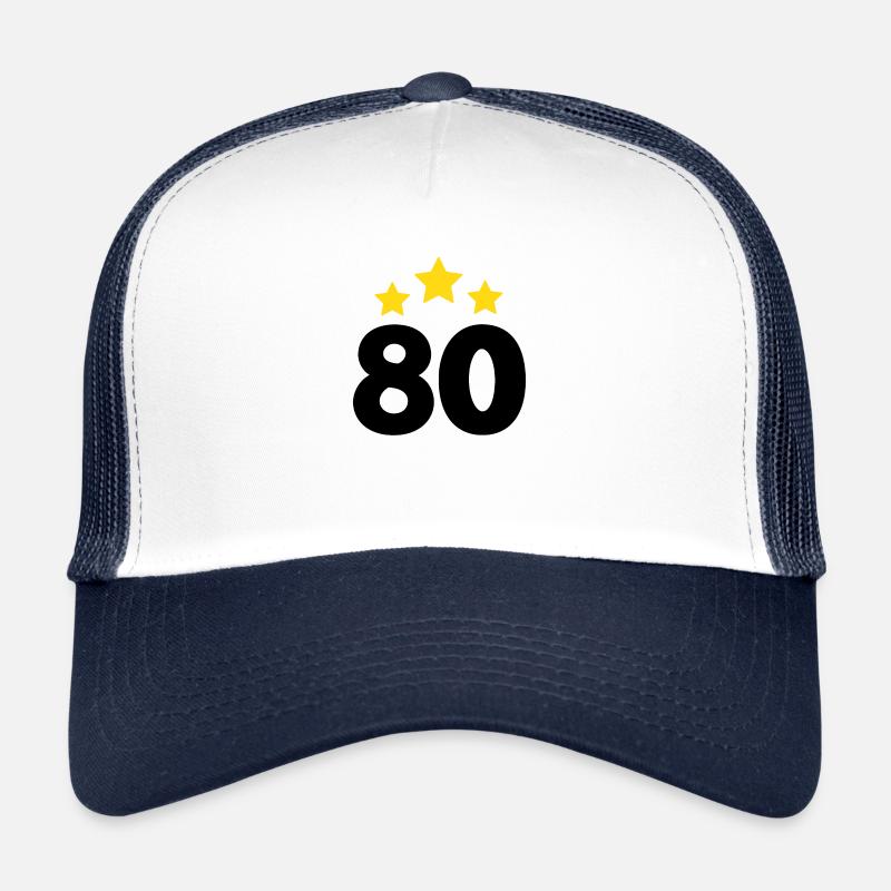 80 ans étoile - cadeau 80e anniversaire Casquette trucker 