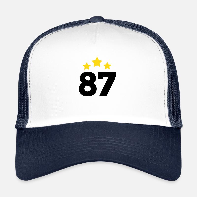 87 ans étoile - cadeau 87e anniversaire Casquette trucker 
