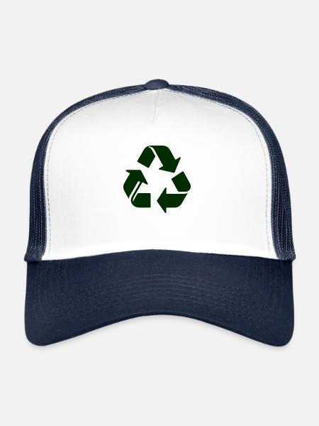 Recycling - Trucker Cap - white/navy - Front