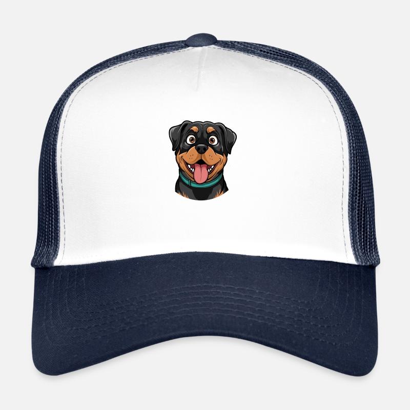 Rottweiler Portrait Casquette trucker 