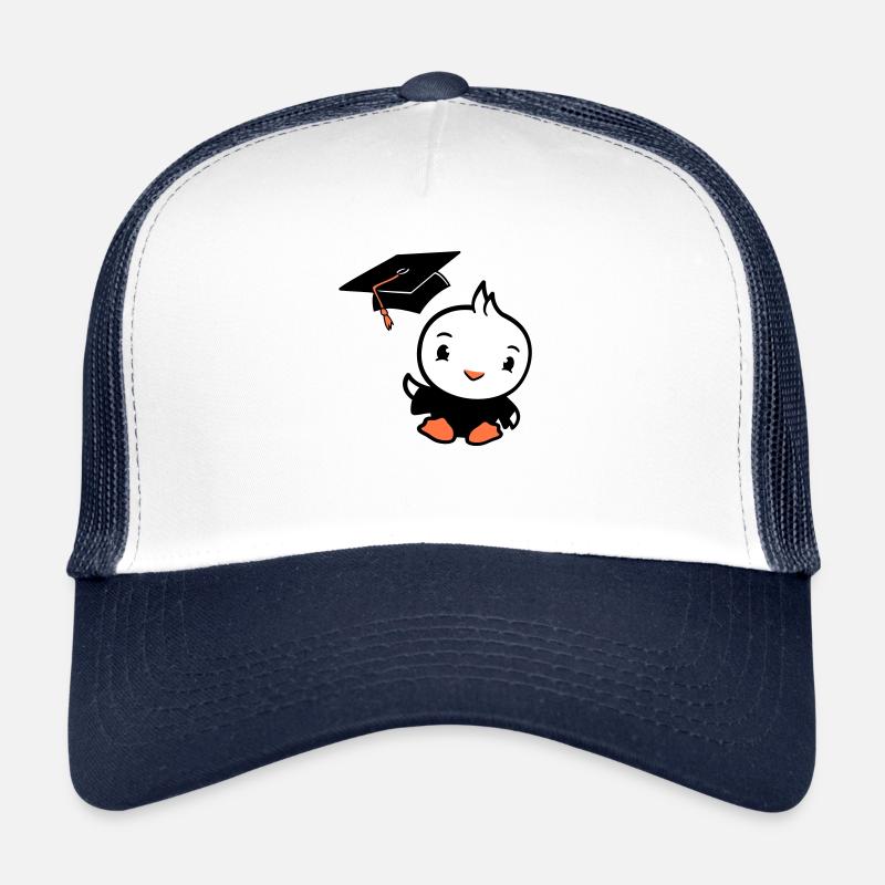 Oiseau Graduation Collège Graduation Chapeau École Casquette trucker 