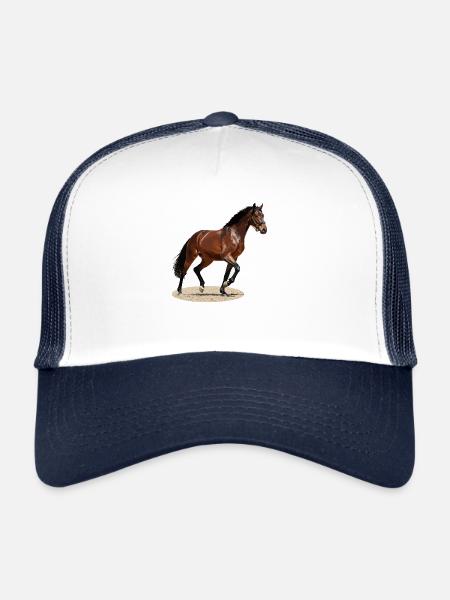 Selle Français 3 - Trucker Cap - white/navy - Front