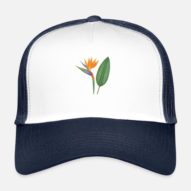 Strelitzia – fleurs exotiques Casquette trucker 
