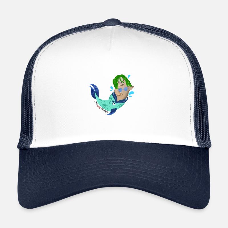 Poisson phoque animal drôle de sirène cadeau Casquette trucker 