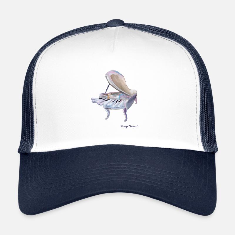 piano blanc Casquette trucker 