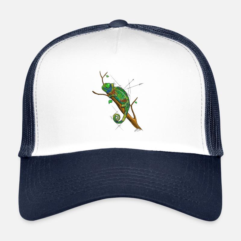 Chamaeleon drawing Trucker Cap