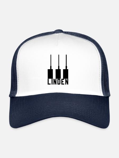 Hannover Linden Love Gift | 3 frères chaleureux - Casquette trucker  - blanc/marine - Devant