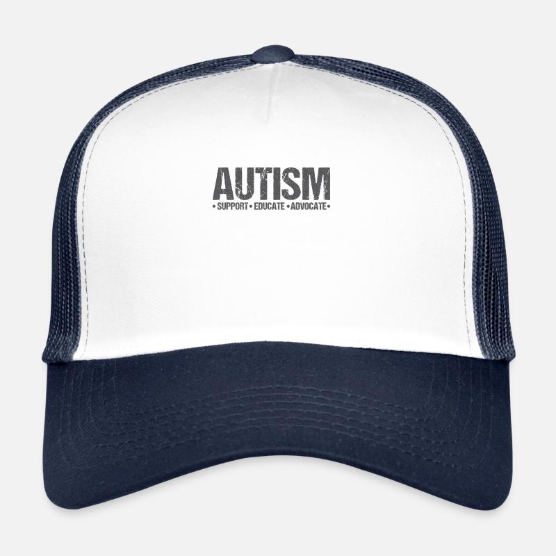 Asperger's - Trucker Cap - white/navy
