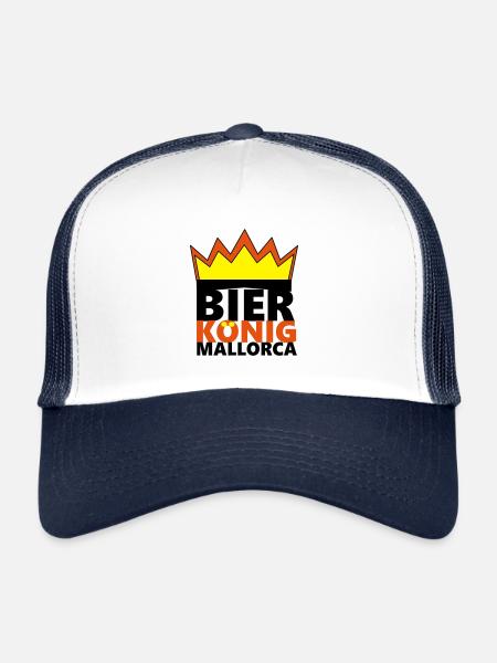 mallorca - Trucker Cap - Weiß/Navy - Vorne