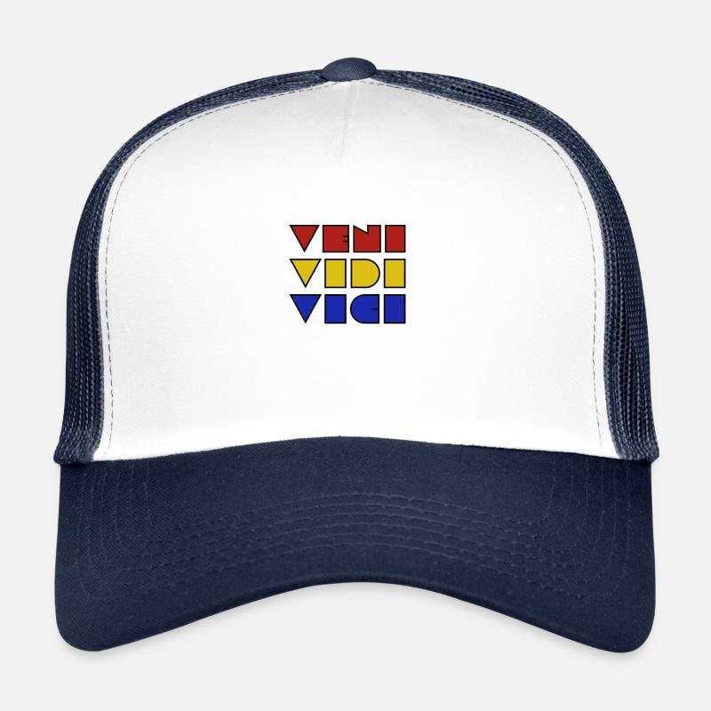Veni vidi vici - Trucker Cap - Weiß/Navy