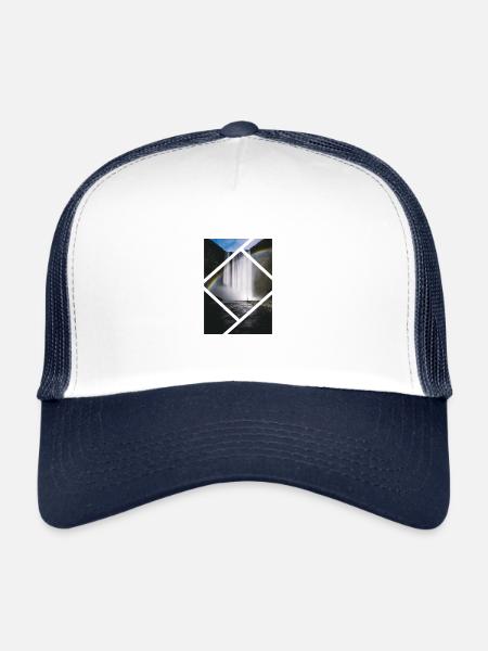 Fall Shape - Trucker Cap - white/navy - Front
